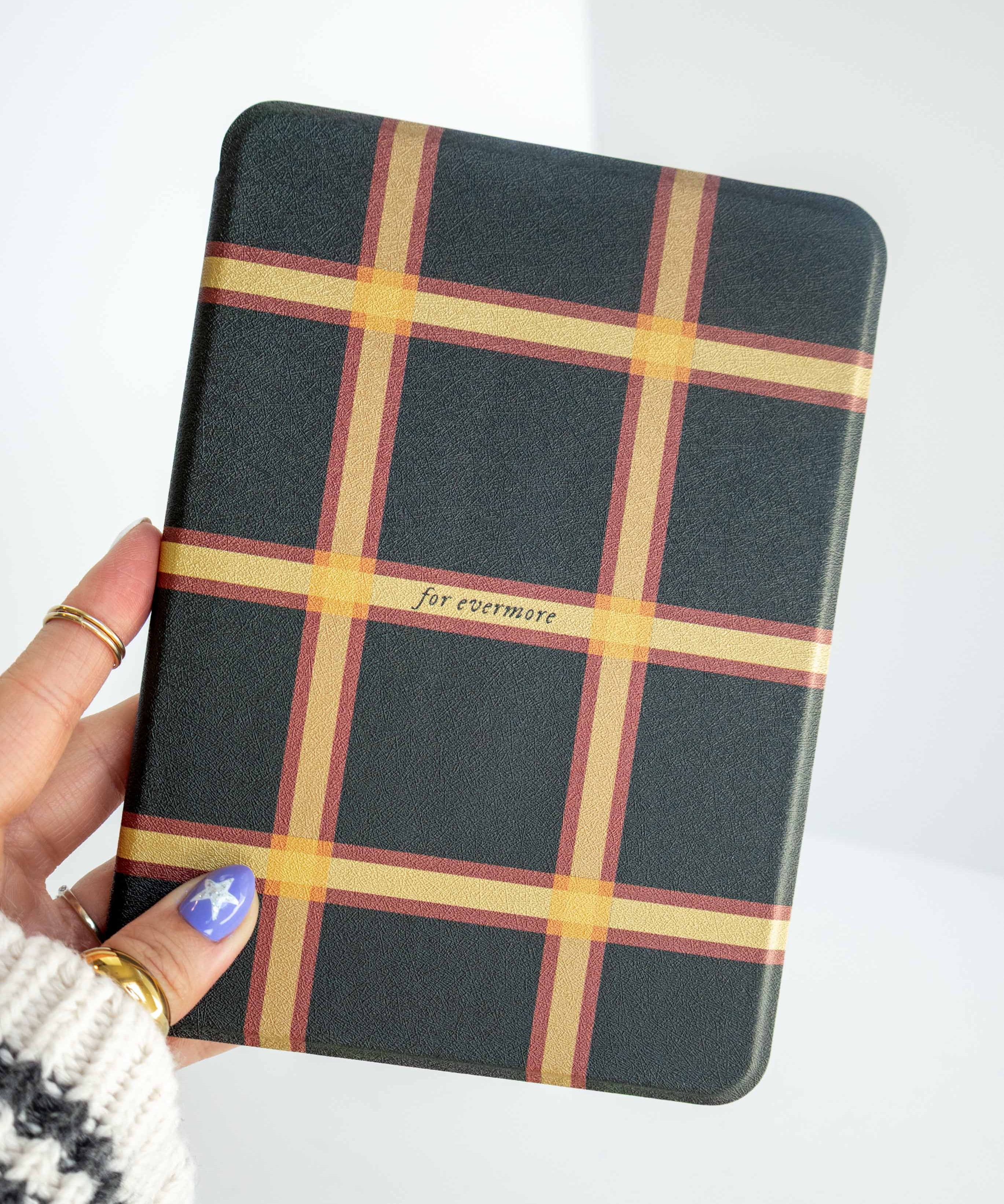 Taylor Swift Inspired Evermore, Plaid Kindle Case, E-Reader Case