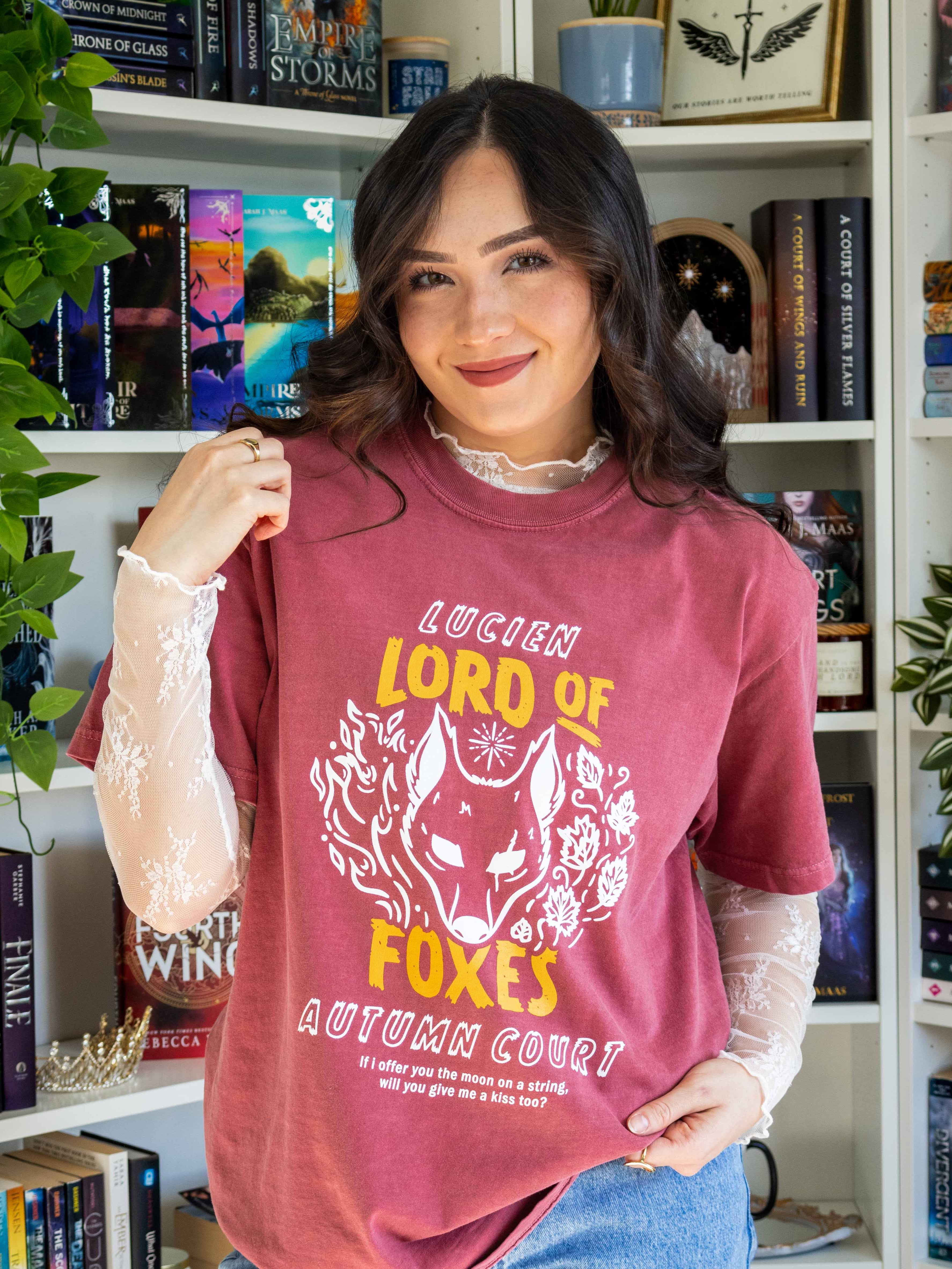 Lucien Vanserra Tee, Sarah J. Maas Licensed ACOTAR Merch