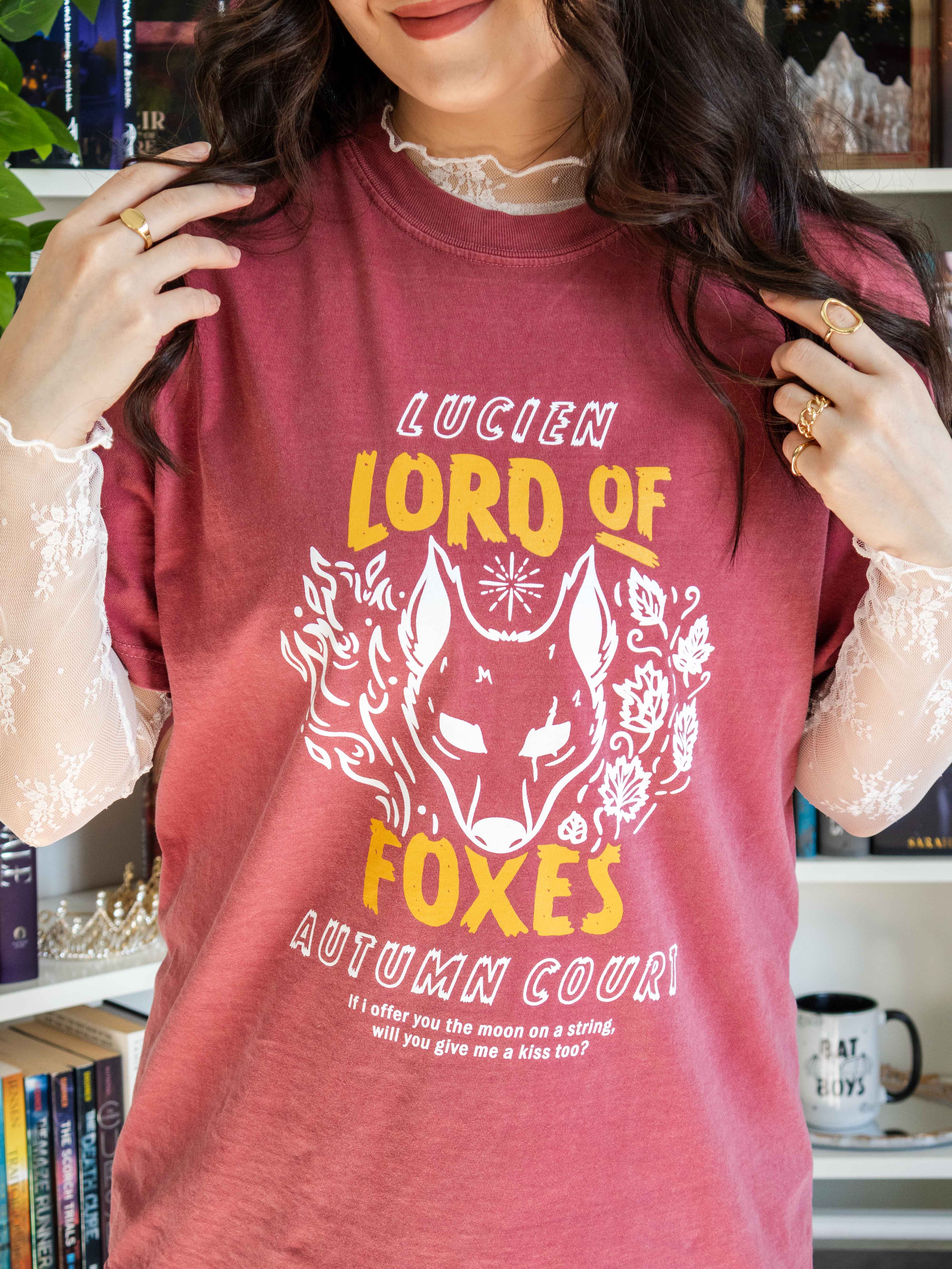Lucien Vanserra Tee, Sarah J. Maas Licensed ACOTAR Merch
