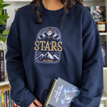 To the Stars Who Listen Sweatshirt, Sarah J. Maas Licensed ACOTAR Merch embroidered