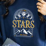 To the Stars Who Listen Sweatshirt, Sarah J. Maas Licensed ACOTAR Merch embroidered
