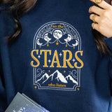 To the Stars Who Listen Sweatshirt, Sarah J. Maas Licensed ACOTAR Merch embroidered