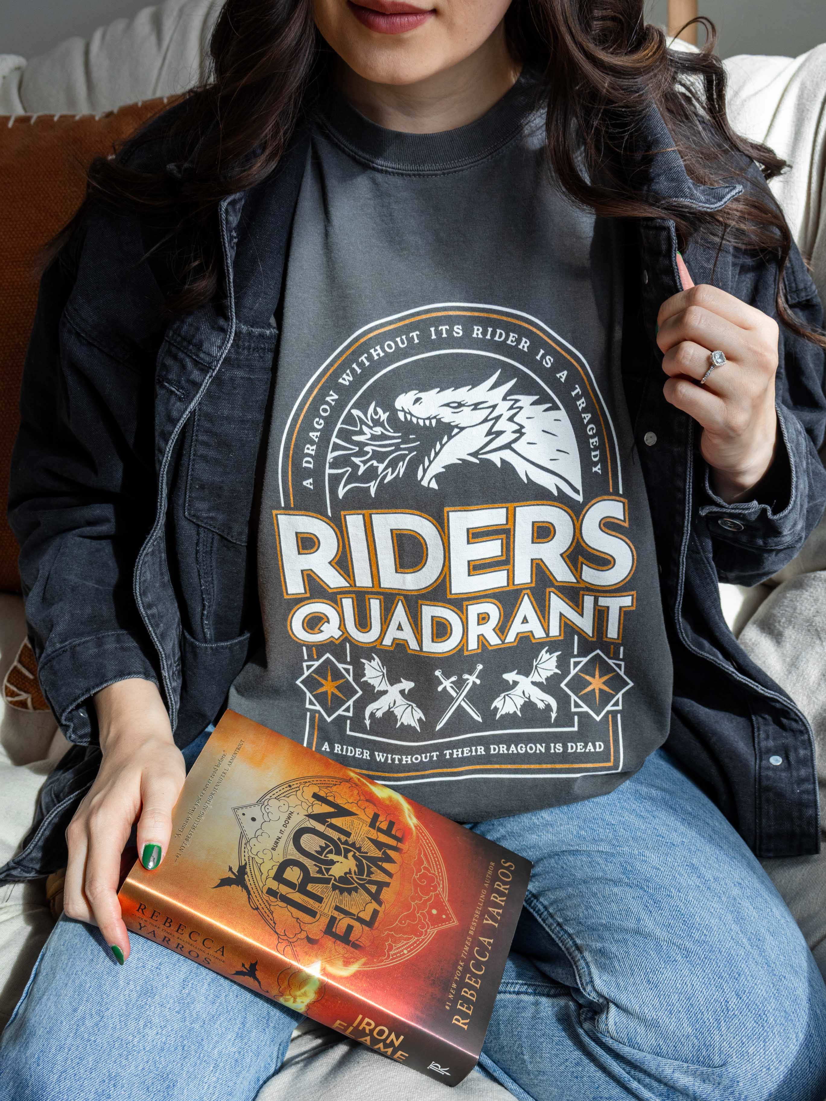 Iron Flame, Fourth Wing Riders Quadrant Tee