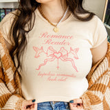 Romance Reader Baby Crop Tee