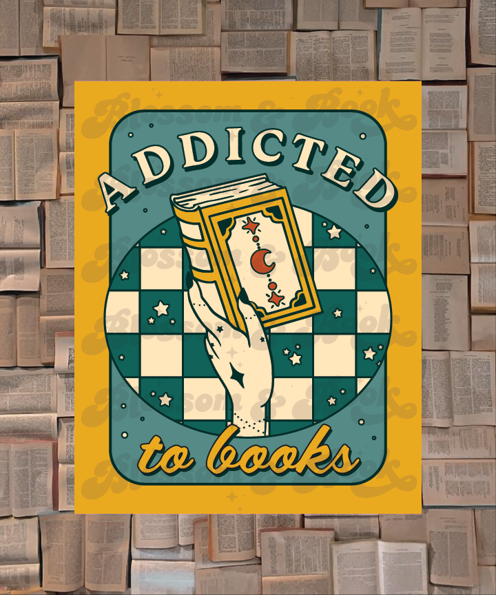 Addicted to Books Art Print