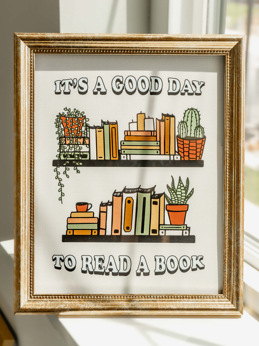 Good Day to Read a Book Art Print