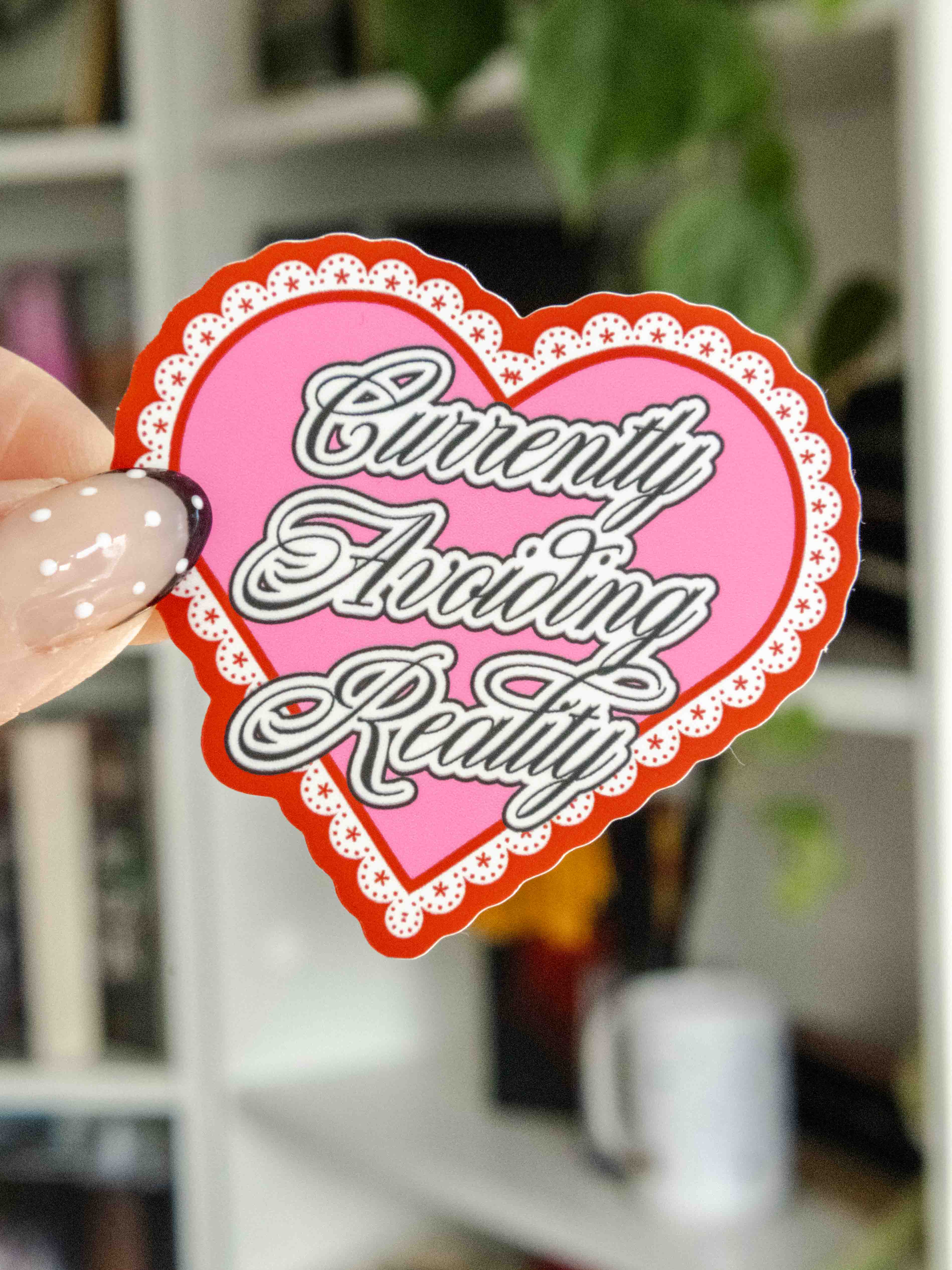 Avoiding Sticker Avoiding Reality Sticker – Blossom and Book