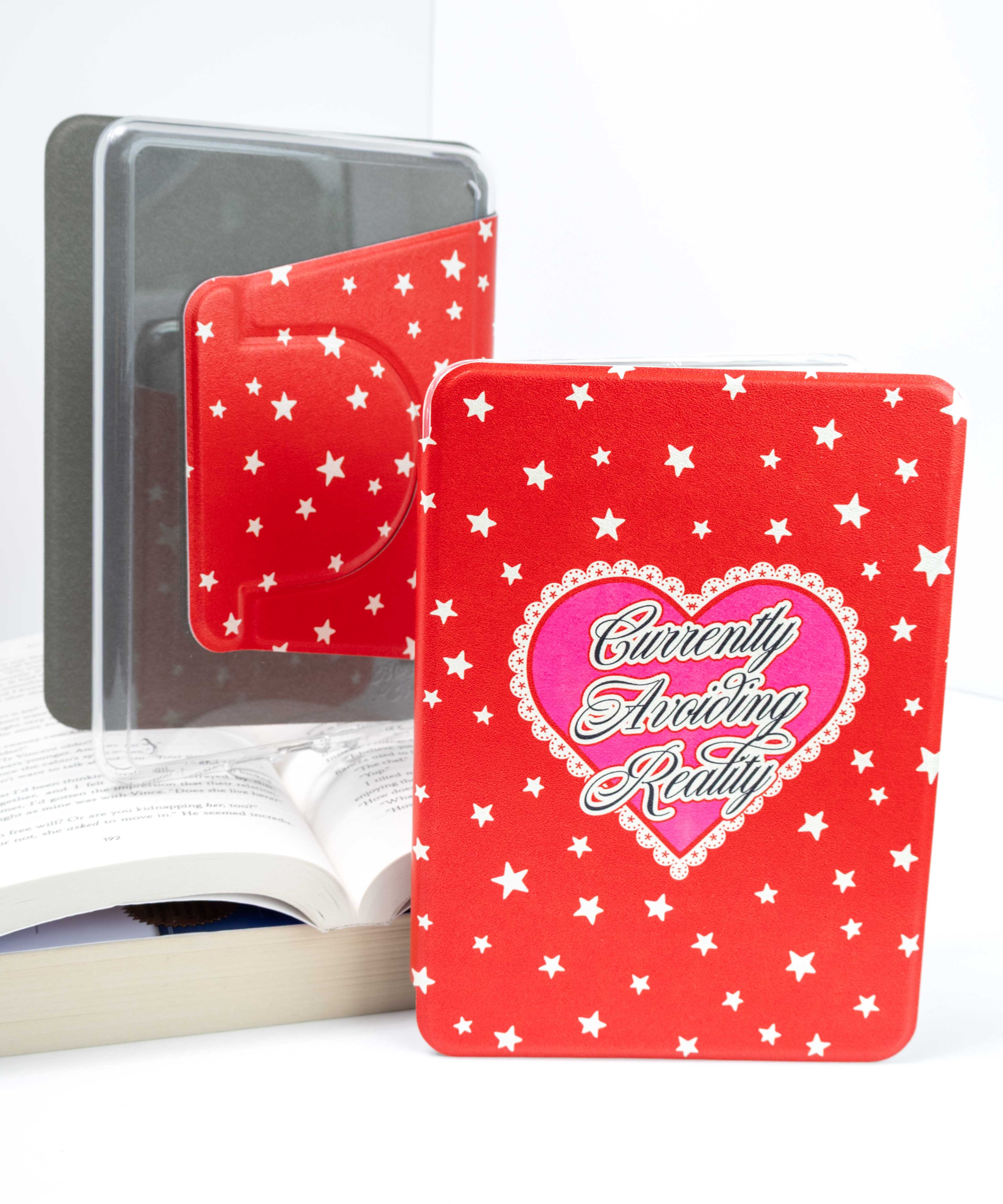 Avoiding Reality - Detachable Cover Clear Back Kindle Case