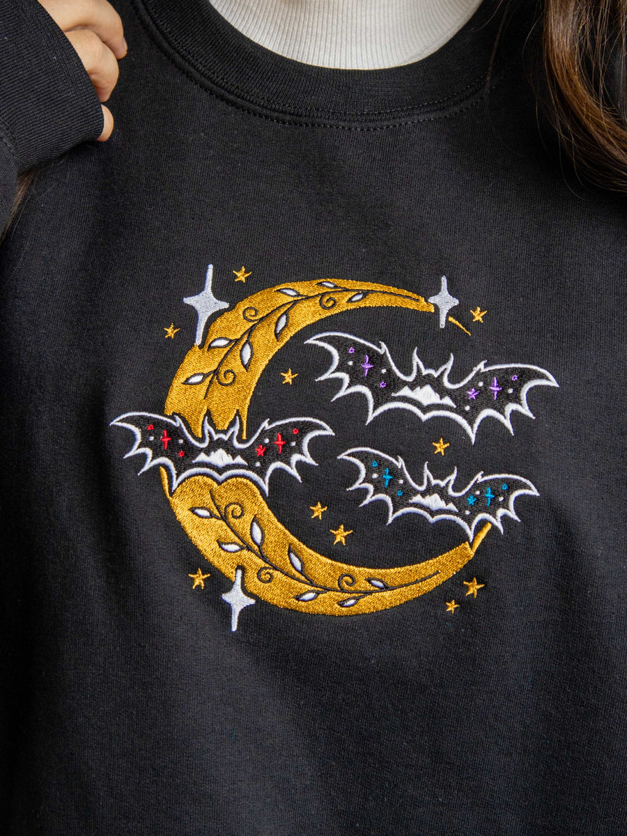 Bat Boys Embroidered Sweatshirt