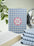 book lover kindle case, blue gingham pattern with "book lover" design in pink, bookish gift e-reader case