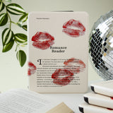 Romance Reader Kindle Case with kiss marks