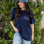 book lover tee shirt book stack navy reader aesthetic merch, bookish gifts