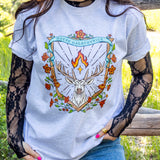 Sarah J. Maas merch, Throne of Glass, Aelin Galathynius, House Galathynius Crest Tee