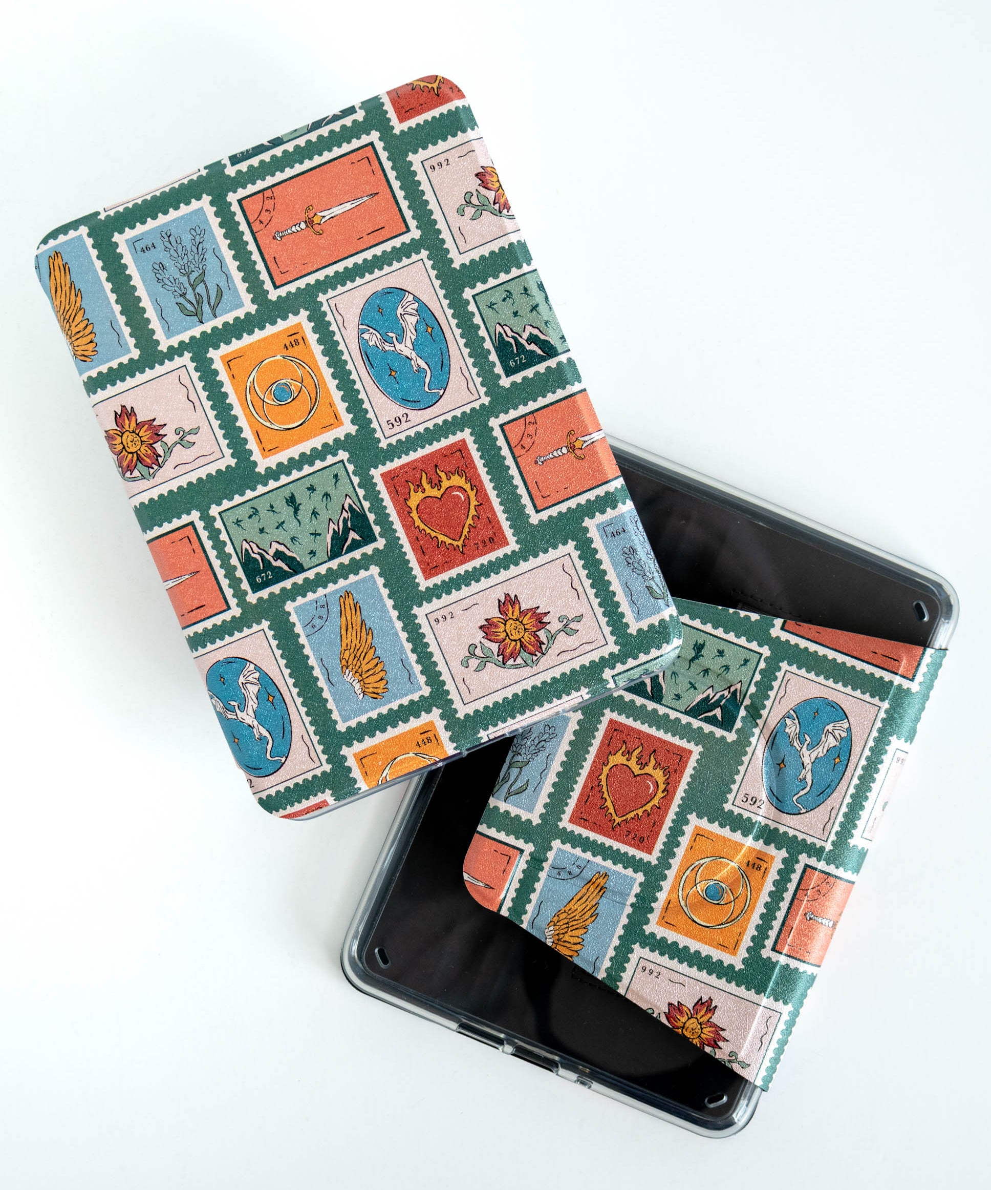 Kingdom Stamps - Detachable Cover Clear Back Kindle Case