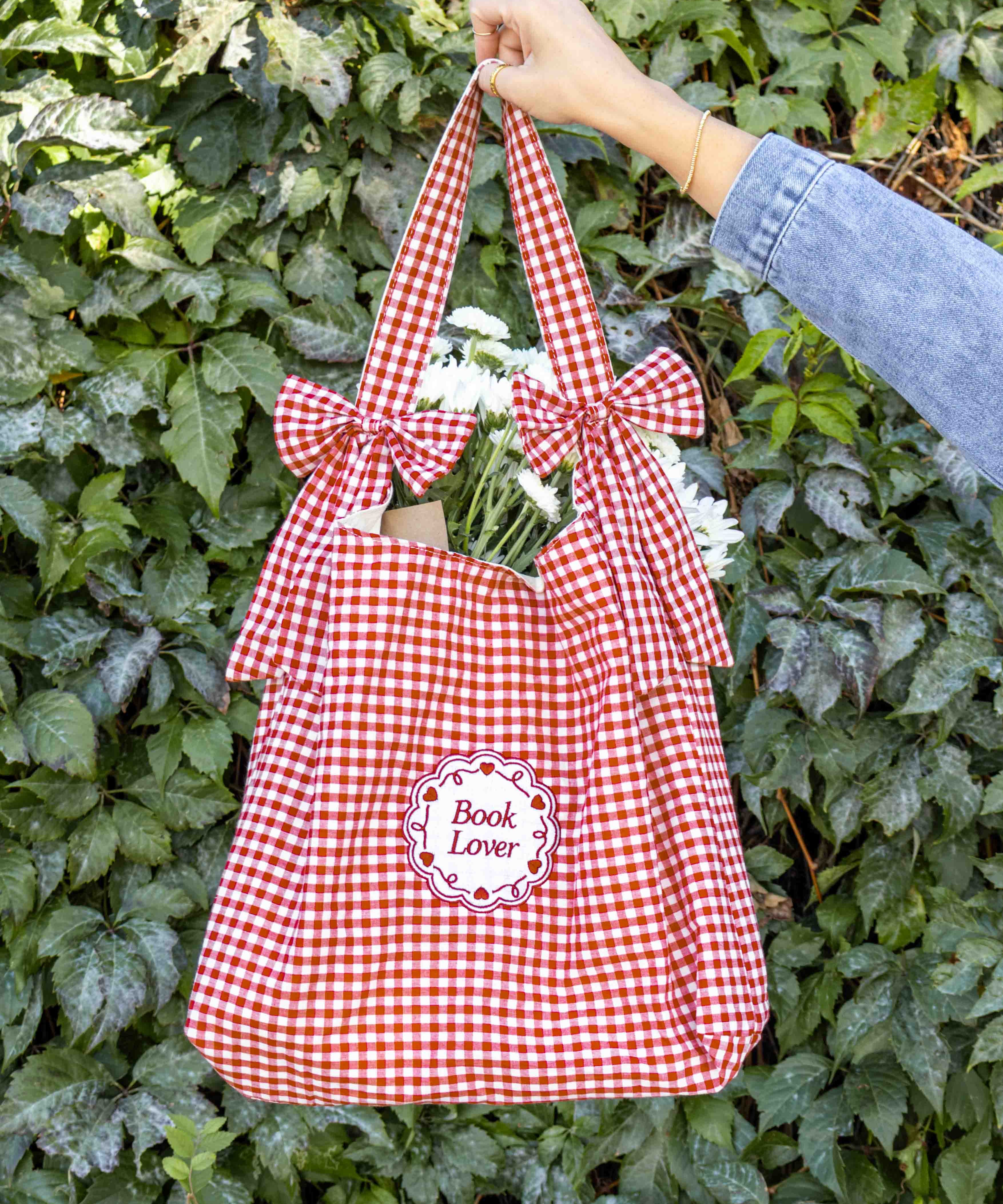 Book Lover Bow Tote