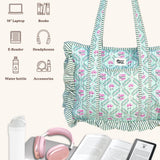 Petals & Pages Quilted Tote