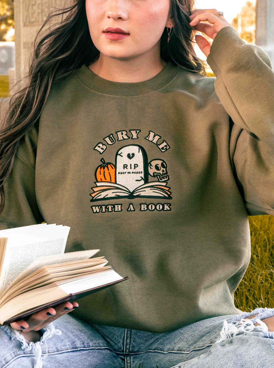 Bury Me with a Book Sweatshirt