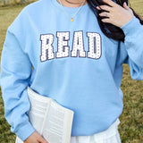 Read Polka Dot Embroidered Sweatshirt