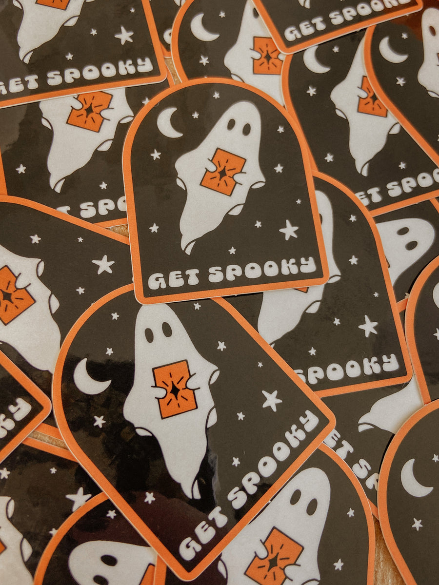 Get Spooky Sticker